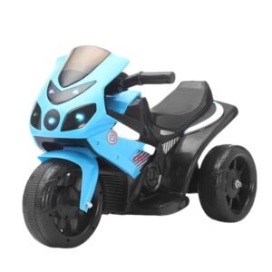Children's Electric Motorcycle & Baby Tricycle Long-Lasting Battery Realistic Engine Sounds Colorful LED Lights Plastic Ages 2-7
