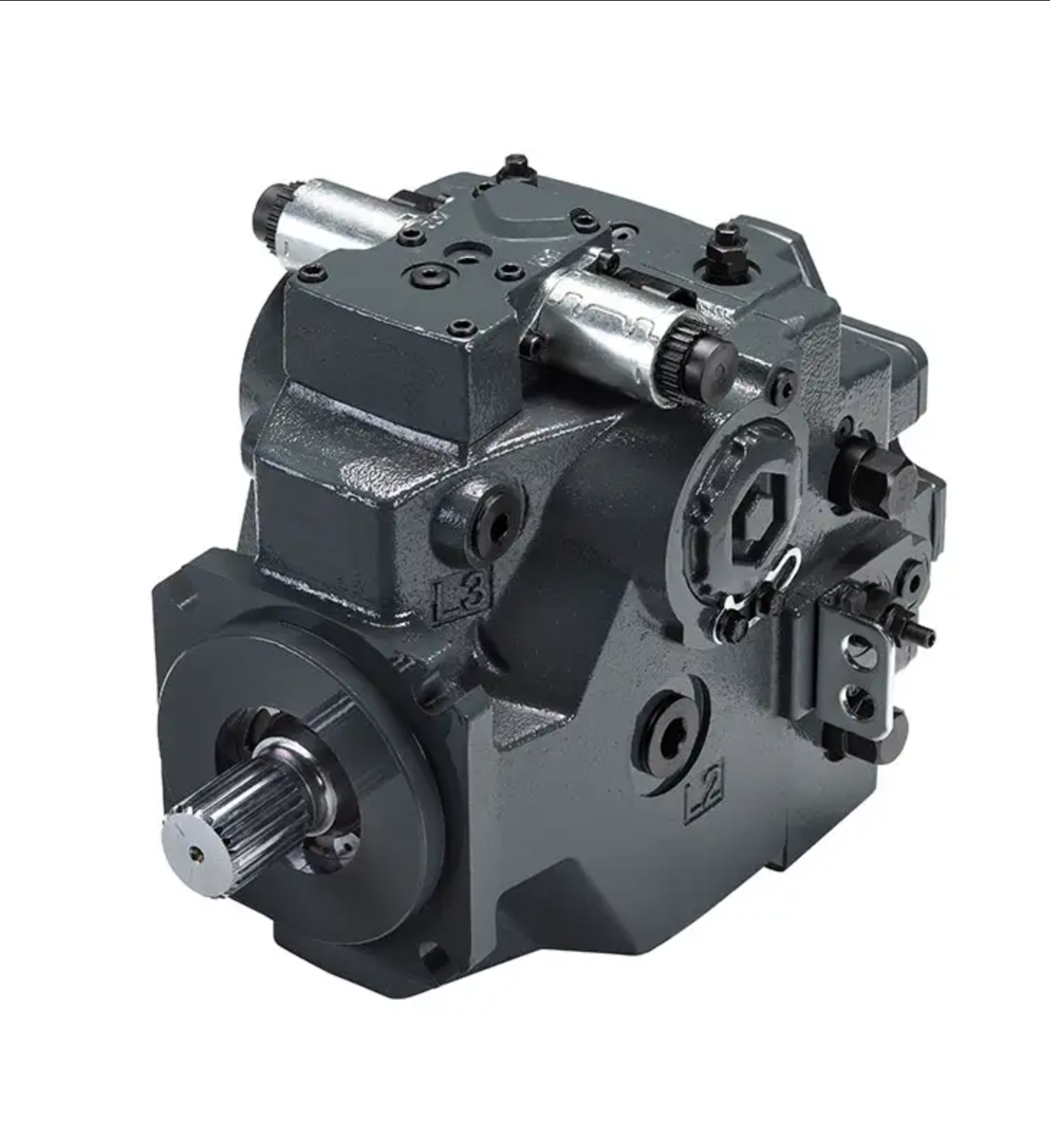 H52e9dbcd733e4a2884d54fc2b3fb8d17Y Hydraulic Axial Piston Pumps Closed Circuit Displacement 45-165 cm Operating Pressure 380-450 bar Max Flow 441L/min - Image 1